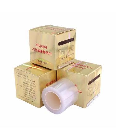 3pcs Eyelash Remover Clear Plastic Wrap Eye Use Preservative Film Professional False Eyelashes Extension Permanent Makeup Tool 42mm*200m