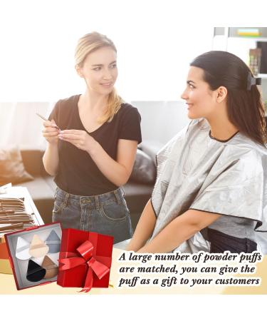 Skylety 120-Piece Soft Triangle Makeup Puff Set - Beauty Blender for Loose Powder Foundation & Contouring - Perfect Thanksgiving & Christmas Gift (5 Dark Colors - Buy Online on GoSupps.com