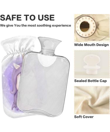 Cute Baby Unicorn Hot Water Bottle | Soft & Warm 1L Cover for Winter | Ideal for Bed Hands Neck & Shoulders - Buy Online on GoSupps.com