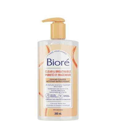 Bior Pore Clarifying Cooling Cleanser with Witch Hazel Salicylic Acid Face Wash for Acne Prone Skin (200 mL)