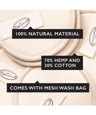 UpCircle Reusable Makeup Remover Pads (7pcs) with Washable Bag - Eco-Friendly, Triple-Layered Bamboo & Cotton - All Skin Types - Buy Online on GoSupps.com