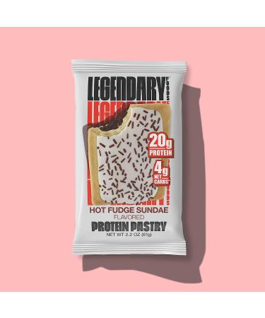 Legendary Foods Hot Fudge Tasty Pastry Protein Bar | Low Carb, Keto Friendly, Gluten Free | High Protein Snacks | No Sugar Added | On-The-Go Breakfast - 8 Pack - Buy Online on GoSupps.com