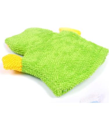 Kids Bath Loofah Sponge Set - Non-toxic, Skin-friendly Terry Cloth Bath Mitts (Cartoon Rabbit/Duck/Bear) - Pack of 3 - Buy Online on GoSupps.com