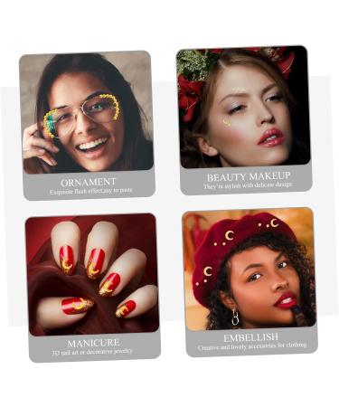 FRCOLOR 25 Boxes Nail Decoration Metal Nail Art Stickers Nail Pendant DIY Nail Decoration Nail Art Set Wedding Decoration Gold Decoration Nail Rhinestone Manicure Decor Charm Suite - Buy Online on GoSupps.com