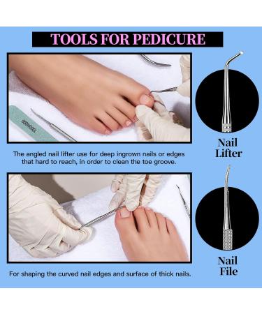 Fandamei Gel Nail Files & Nail Care Set - 100/180 Grit Buffers Tongs & Shaver for Manicure & Pedicure - Z-Blue | Premium International Shipping - Buy Online on GoSupps.com