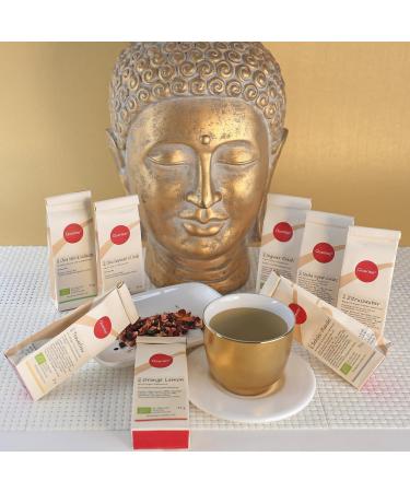Quertee No. 1 Organic Tea Gift Set | 8 x 25g Premium Herbal Samples | Perfect Gift Idea | 200g of Wellness - Buy Online on GoSupps.com