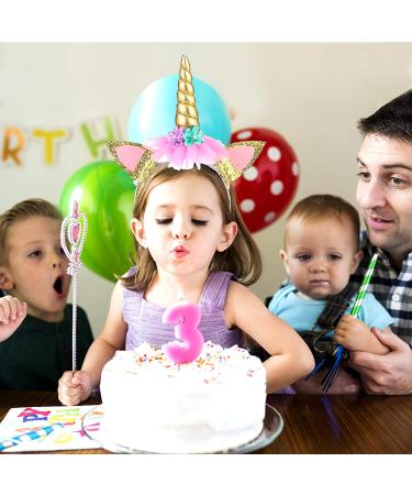 JMITHA Unicorn Headband for Girls - Elastic Flower Hair Accessories | Cute Gold Hoop for Flower Girls - Buy Online on GoSupps.com