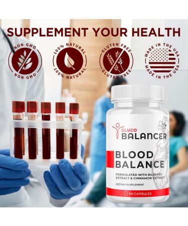 Glyco Balancer Capsules Official GlycoBalancer Health Support Pills With All Natural Ingredients Glyco Balancer Advanced Health & Wellness Support with Premium Vitamins for Women & Men (60 Capsules) - Buy Online on GoSupps.com