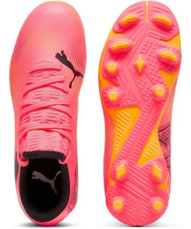 PUMA Unisex Kids Future 7 Play FG/AG Football Shoe - 37.5 EU - Sunset Glow & Puma Black - Shop Now! - Buy Online on GoSupps.com