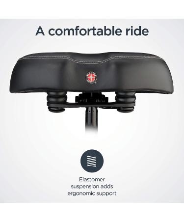 Schwinn Comfort Bike Seat - Noseless Foam Commuter Saddle - Buy Online on GoSupps.com