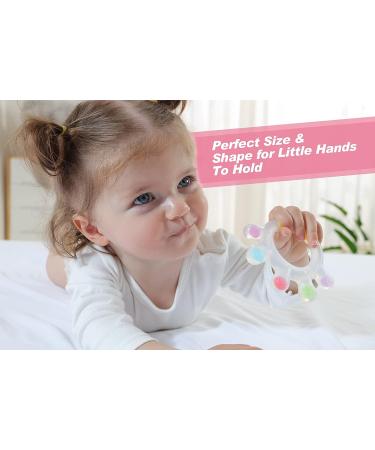 Haakaa Large Palm Baby Teething Toys | Food Grade Silicone Teethers for Babies | BPA Free Teething Relief Chew Toys (0-6 Months & 6-12 Months) - Buy Online on GoSupps.com