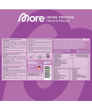 More Nutrition Total Protein Powder with Whey and Casein with Amino Acids and Lactase Management and Muscle Building - Raspberry - 21.16 Oz - Buy Online on GoSupps.com
