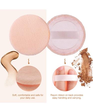 5x Orange Powder Puff Applicator Sponge Set - Face & Loose Powder Makeup Cushion Puffs - Buy Online on GoSupps.com
