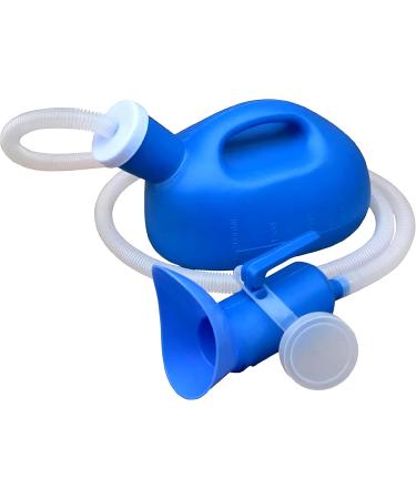 Daletu 2L Urine Bottle for Men & Women - Durable Portable Pee Bottle with Screw Cap Perfect for Bedridden Camping & Travel (Blue) - Buy Online on GoSupps.com