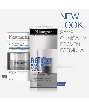 Neutrogena Rapid Wrinkle Repair Retinol Face Moisturizer Fragrance Free Daily Anti-Aging Face Cream with Retinol & Hyaluronic Acid to Fight Fine Lines Wrinkles & Dark Spots 48mL - Buy Online on GoSupps.com