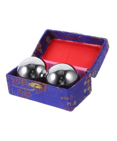 Partykindom 2st Fitness handball For older people Chinese balls for the hand baoding fitness ball massage ball hand massager iron-relaxation handballs portable massage ball boccia