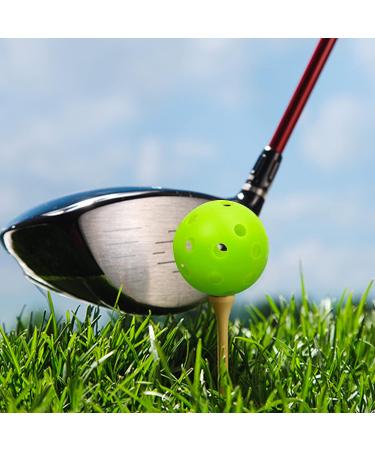 50 Pack Plastic Golf Balls - Limited Flight Practice Training Balls with Mesh Bag - Buy Online on GoSupps.com