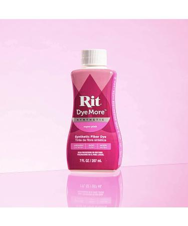 Rit DyeMore Liquid Dye - Super Pink | Vibrant Fabric Dye for Polyester & Synthetic Fabrics - Buy Online on GoSupps.com