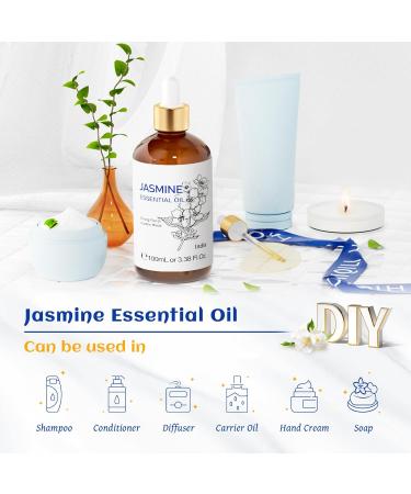 HIQILI 100ML Jasmine Essential Oil & 150ML Misty Cedar Fragrance Oil for DIY Diffuser - Buy Online on GoSupps.com