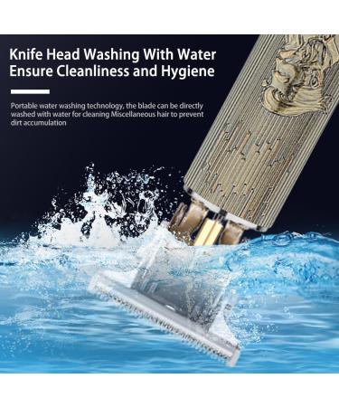 Professional Men's Hair Clipper Beard Trimmer Men's Hair Trimmer USB Rechargeable Portable Electric Shaver LED Screen Suitable for Adults and Barbers - Buy Online on GoSupps.com