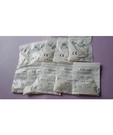 Buy 2 Pack Dental Orthodontic Latex Elastics - 200pcs O-rings 2.5oz 1/4inch for Intraoral/Extraoral Use | Free International Shipping - Buy Online on GoSupps.com