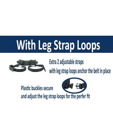 Obbomed MB-2910 Transfer Belts with Leg Loops | Quick Lock Metal | Essential Aid for Safe Patient Transfer & Mobility for Seniors and Disabled - Buy Online on GoSupps.com