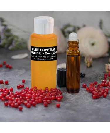 Buy AromaZen 2oz Pure Egyptian Musk Oil - Unisex Aromatherapy Perfume & Essential Body Oil with Amber Glass Roll On Bottle | Bulk Fragrance - Buy Online on GoSupps.com