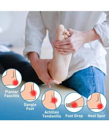 Xiauodo Plantar Fasciitis Night Splint - Adjustable Orthotic Stretcher for Foot Pain Relief in Men and Women - One Pack - Buy Online on GoSupps.com