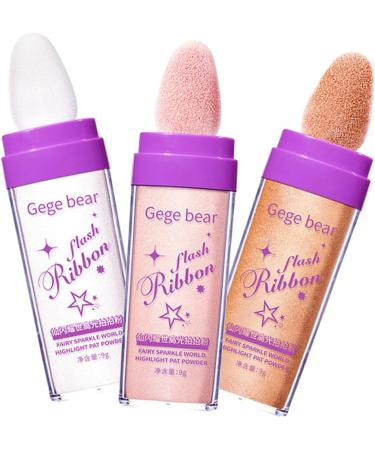 Beavorty 15 Pcs Highlight Pat Powder Makeup Highlighter Face Powder Loose Arm Highlighter Cosmetic The Face 1 count (Pack of 1) Assorted Colorx5pcs - Buy Online on GoSupps.com