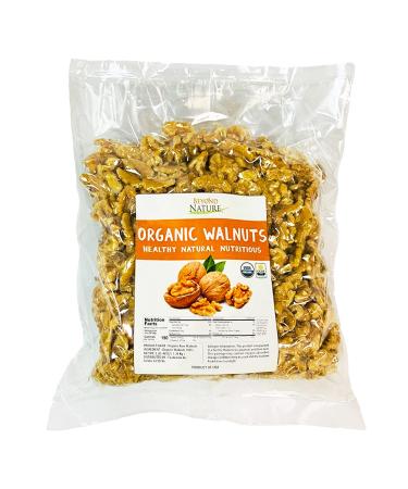 Beyond Nature Organic Raw Walnuts, Vacuum Sealed, Non GMO, No Salt, Low Carb, Gluten Free, Keto Friendly & Vegan Snack, 3 LB (48 oz) Raw Walnuts 3 Pound (Pack of 1)