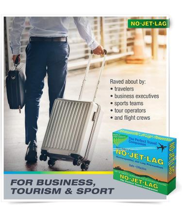 Best No Jet Lag Homeopathic Remedy - 32 Chewable Tablets | Plant-Based Travel Essential - Buy Online on GoSupps.com