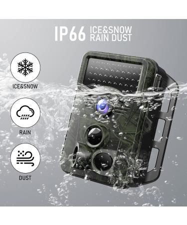 4K 48MP Wild Camera - IP66 Hunting Camera with 120 Wide Angle & 0.2s Trigger Time - IR LEDs & 2.4'' LCD for Wildlife Observation - Buy Online on GoSupps.com