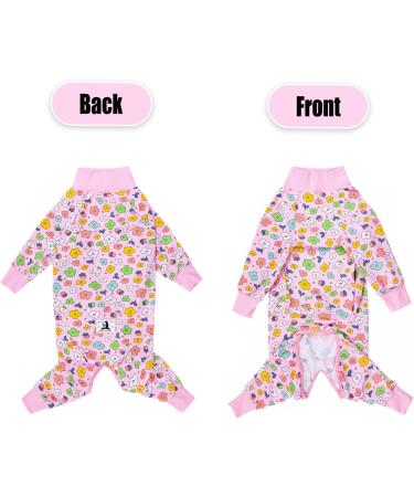 Axcimond Dog Recovery Suit - Long-Sleeved Post-Op Body for Dogs | Wound Protection & Comfort | 5XL Pink Flower - Ideal Alternative to Neck Collars - Buy Online on GoSupps.com