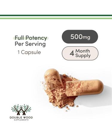 Rhodiola Rosea Supplement 500mg 120 Vegan Capsules (Third Party Test Gluten Free 3% Salidrosides 1% Rosavins Extract) for Performance Calming Motivation by Double Wood - Buy Online on GoSupps.com