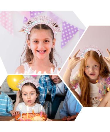 Sibba Birthday Crown Beautiful Headband Glitter Birthday Hairband Shiny Tiara Cute Hair Accessories Happy Birthday Crowns Fit Women Girls Party Take Photos Decorations Gifts (Pink) - Buy Online on GoSupps.com