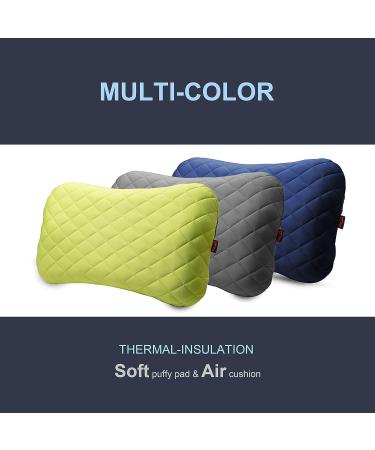 Riyalo X-Foam Inflatable Camping Pillow ELuxe with Removable Cover, Washable & Ultralight | Neck Lumbar Support for Backpacking, Hiking, Travel | X-Large, Space Grey - Buy Online on GoSupps.com