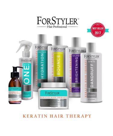 ForStyler Silver Brightening Shampoo - Repair & Enhance Blonde & Silver Hair | 16.9oz/500ml - International Shipping Available - Buy Online on GoSupps.com