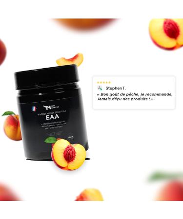 EAA TEAM NUTRITION | EAA Complex with 9 Essential Amino Acids | Optimal Assimilation | Aspartame Free | 250g | Promotes Muscle Mass Development | -French Brand - Buy Online on GoSupps.com