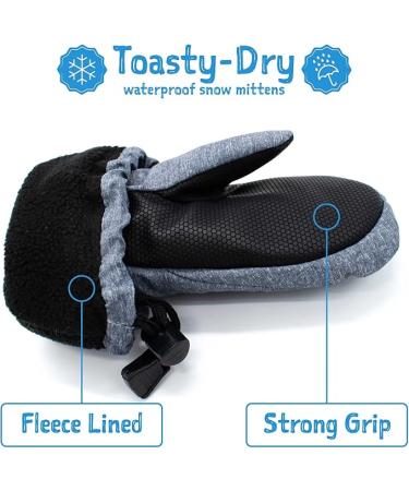 JAN & JUL Mittens for Baby Toddler Kids, Waterproof Winter Gloves for Boys 2-4 YEARS - Buy Online on GoSupps.com