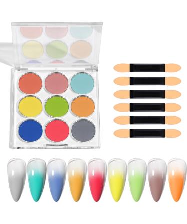 Nail Powder Set Create Colorful Fading Effects With Solid Nail Powder DIY Nails Designs DIY Nail Design CF03 - Buy Online on GoSupps.com