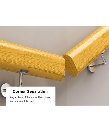 Non-Slip Wood Handrails for Indoor Stairs Barrier-Free Step Grab Bar for Seniors Wall Mounted Home Garden Corridor Lofts Decking Railings (Size : 1m(3.2ft)) 1.2m(4ft) - Buy Online on GoSupps.com