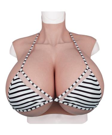 Breast prosthesis artificial breasts breast shapes silicone filled h cup breast prosthesis artificial breast breast prosthesis fake breast for crossdresser transgender silicone filled brown brown silicone filled h cup