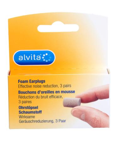 Alvita earplugs foam 6 st