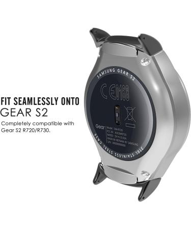 MoKo Watch Lugs/Connectors/Clasps Compatible with Gear S2  Stainless Steel Replaceable Connection Adapter Connect 20mm Watch Band fit Samsung Gear S2 SM-R720 & SM-R730  BLACK - Buy Online on GoSupps.com