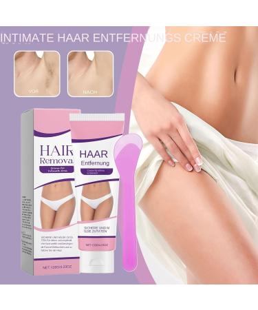Hair removal cream for the intimate area skin balm 120 g with scraper hair removal cream for body armpits intimate area elbows legs arms armpits chest and back - Buy Online on GoSupps.com