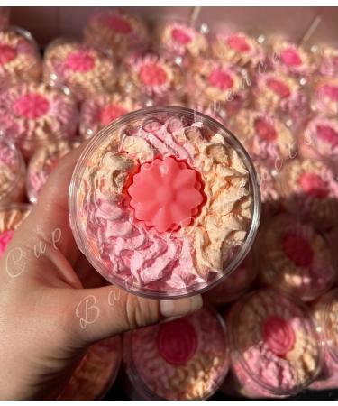 Whipped Soap | Luxurious Kaolin Clay Body Wash | Shower Fluff | Shaving Foam | Shower Cream | Bubble Bath | Handmade Soap | Shower Whip | Seasonal Gifts | Stocking Fillers (PEACH BLOSSOM) - Buy Online on GoSupps.com