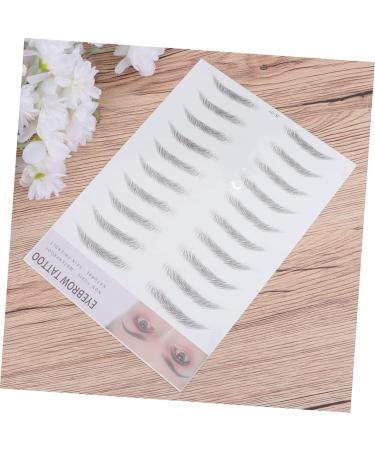 Housoutil 2pcs 3d Eyebrow Stickers Realistic Eyebrow -like Imitation Eyebrow Template 6d Eyebrow Trimming - Buy Online on GoSupps.com
