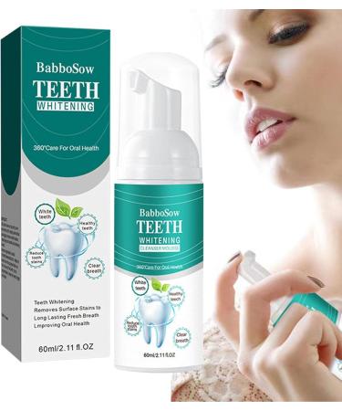 White Teeth Mousse | Refreshing Breath Foam Toothpaste 60ml - Easy Tooth Cleaning for Bright Smiles | Joberio - Buy Online on GoSupps.com