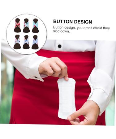 Washable Bamboo Carbon Fiber Light Incontinence Pads - Reusable Mama Cloth Menstrual Pad Liners | Pack of 6 - Buy Online on GoSupps.com