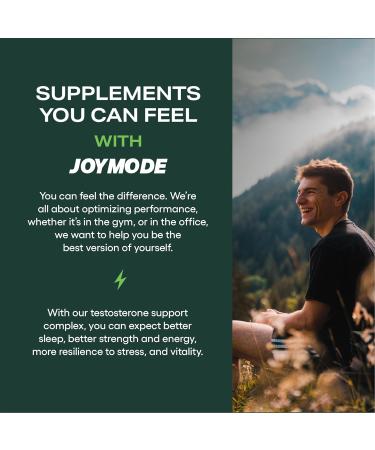 Joymode Testosterone Support Complex (90ct) -Natural Supplement for Men w/ Ashwagandha  DIM  Magnesium  Zinc & Boron - Buy Online on GoSupps.com